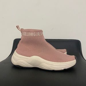 Zara Girls Light Pink Sock Sneakers